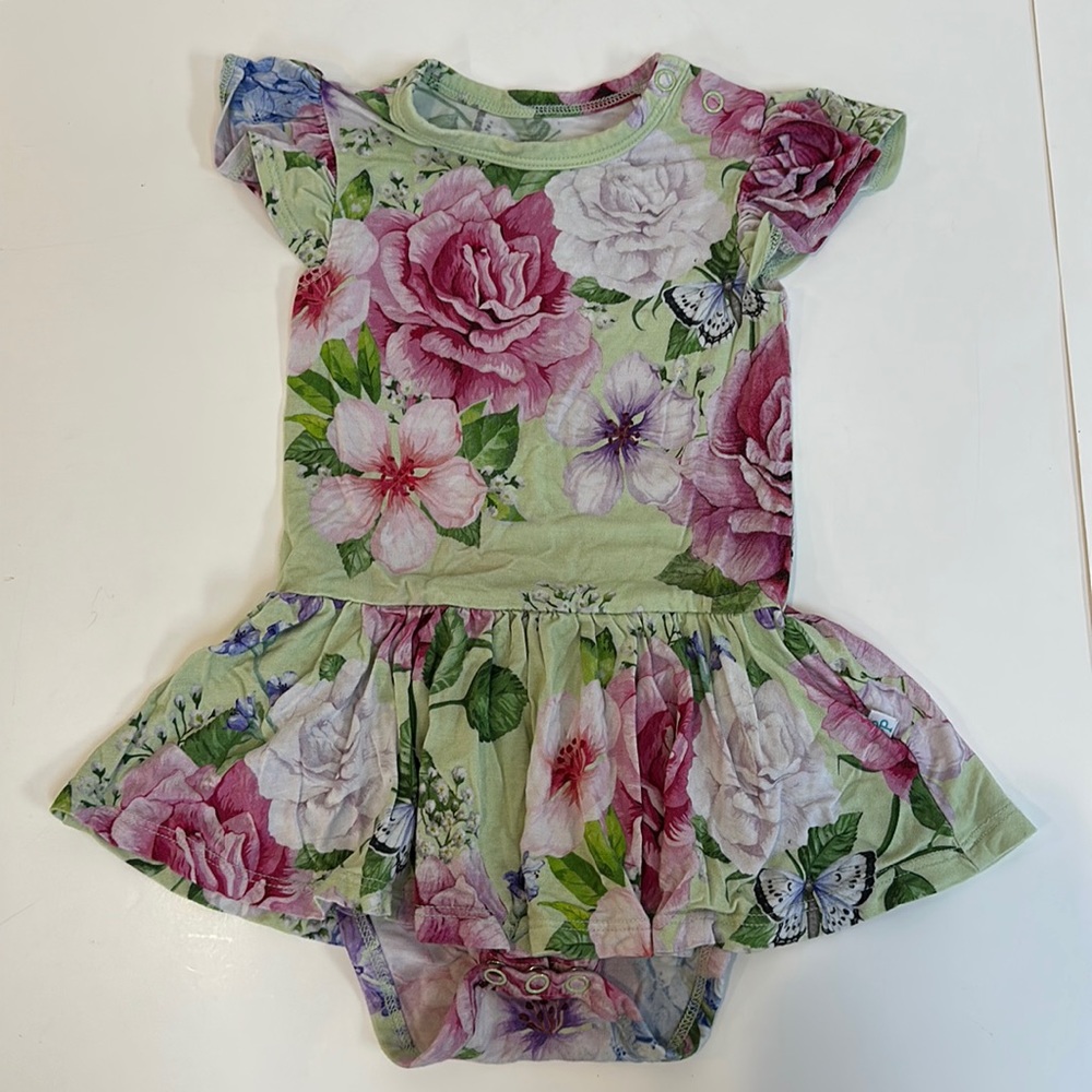 Posh Peanut Green Floral One Piece